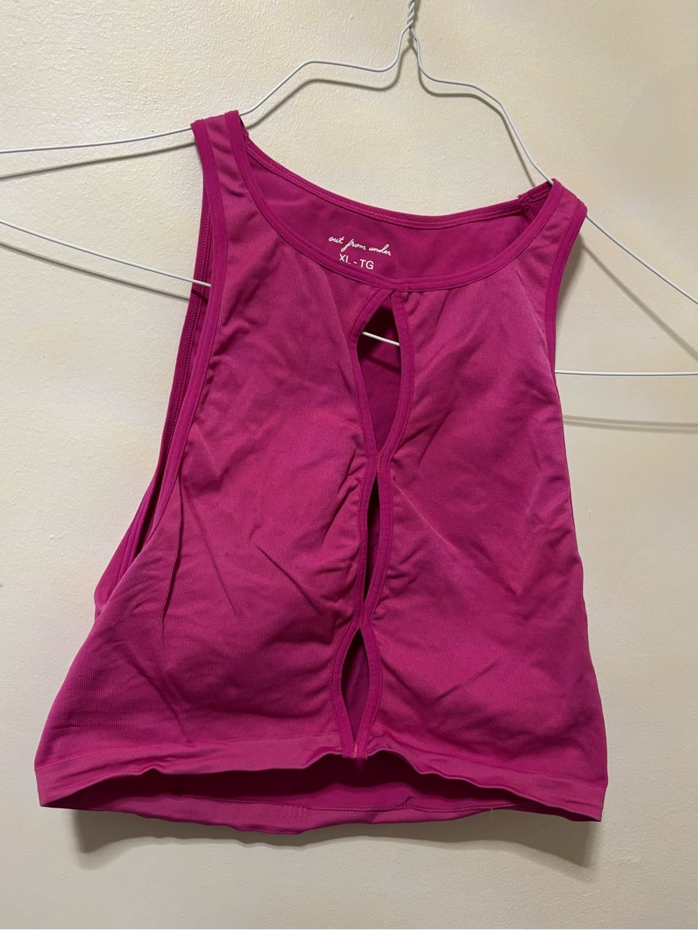Pink UO cropped going out top